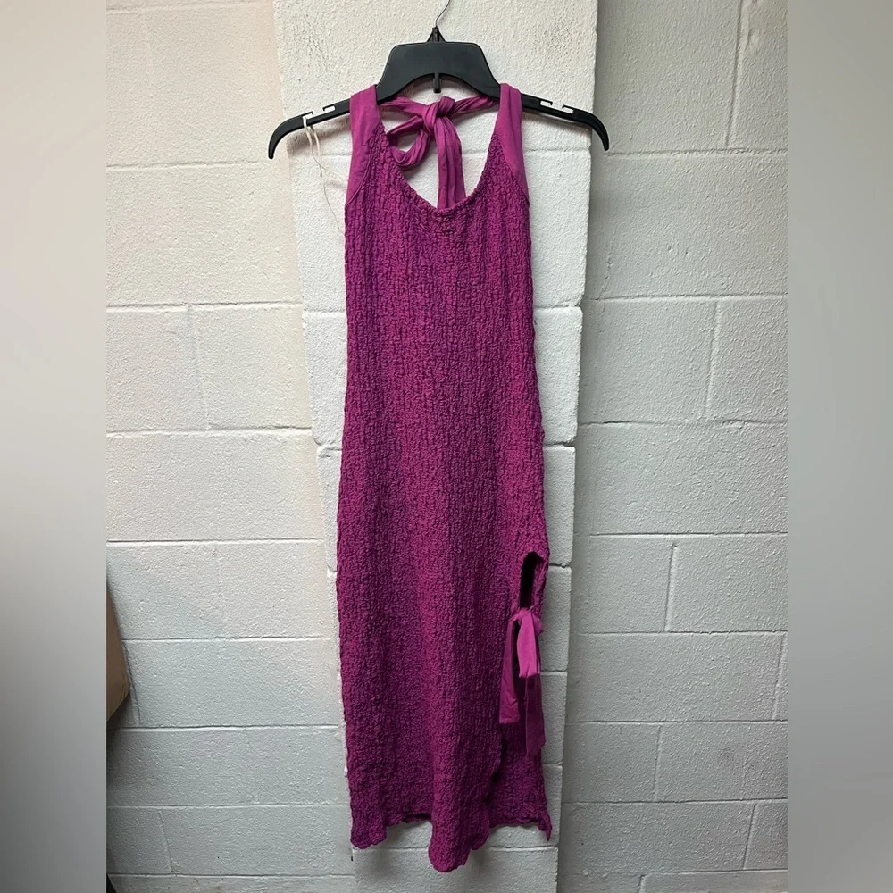 Free People Sea Foam Midi Dress in Rose Violet | Small - Picture 3 of 8
